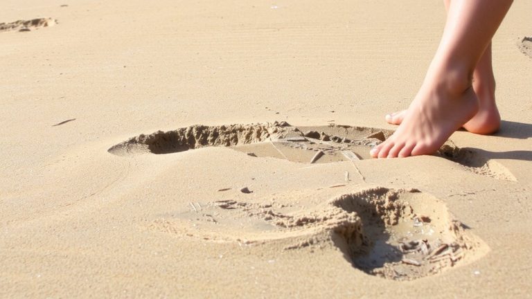 barefoot sand heel eversion