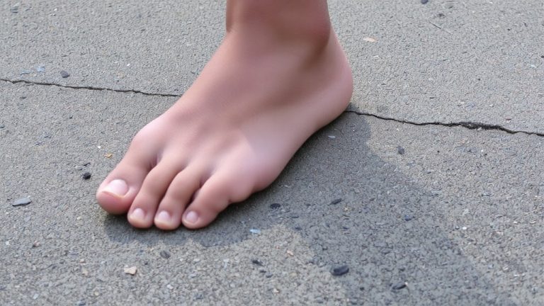 big toe ground pressure
