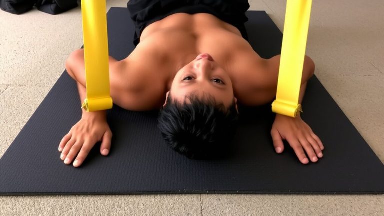 dead bug resistance band progressions