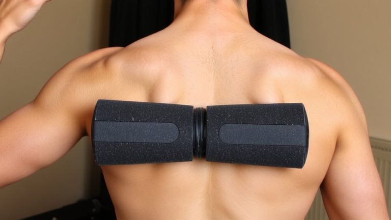 foam roll lats carefully