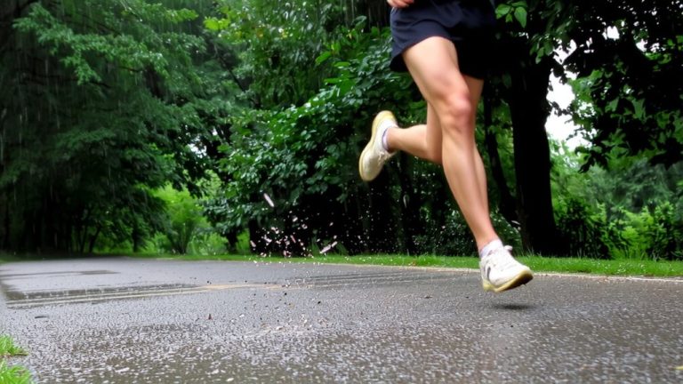 interval training in rain