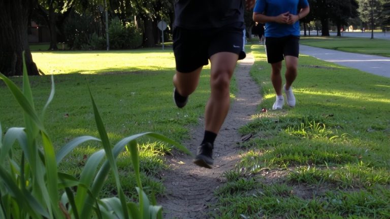 interval training on grass
