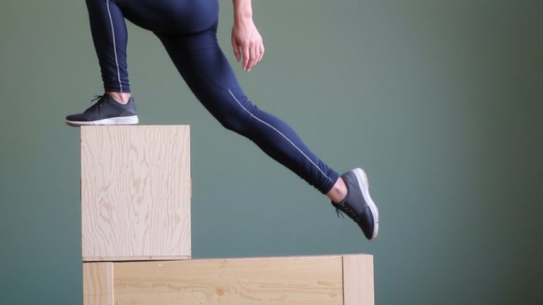 lateral step up for hip stability