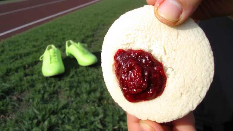 rice cake with jam
