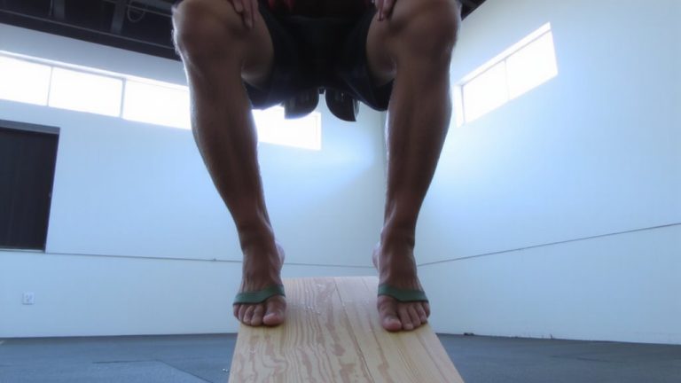 slow eccentric decline squats