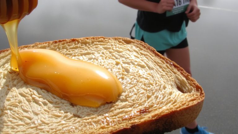 toast with honey