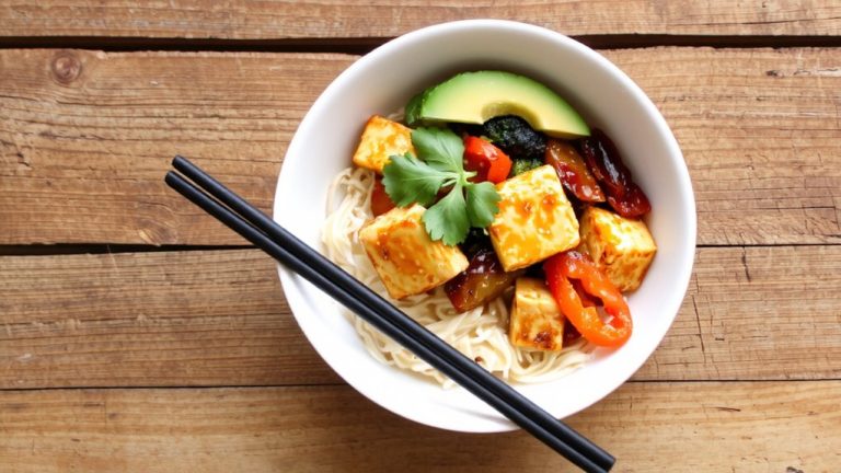 tofu stir fry recovery bowl