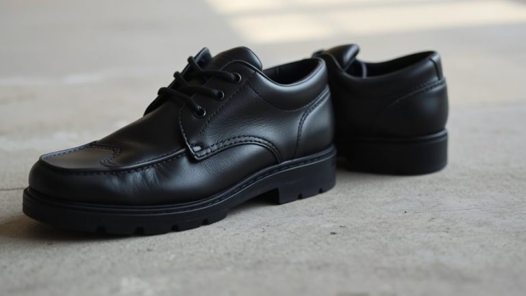 comfortable stylish black work shoes