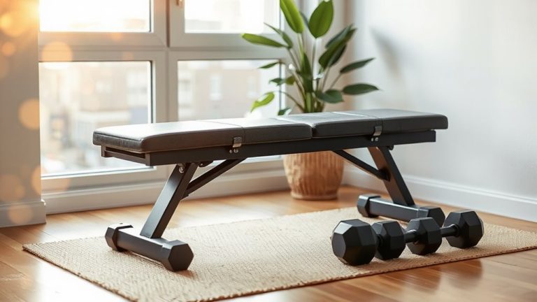 compact workout benches small space