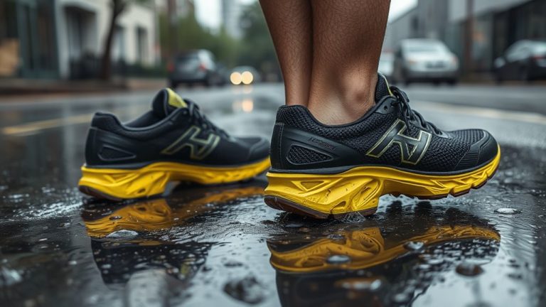 rain resistant running footwear