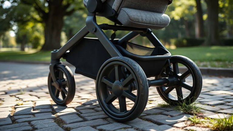 rubber wheeled strollers for smooth rides