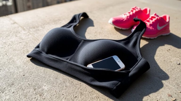 sports bras with phone pockets