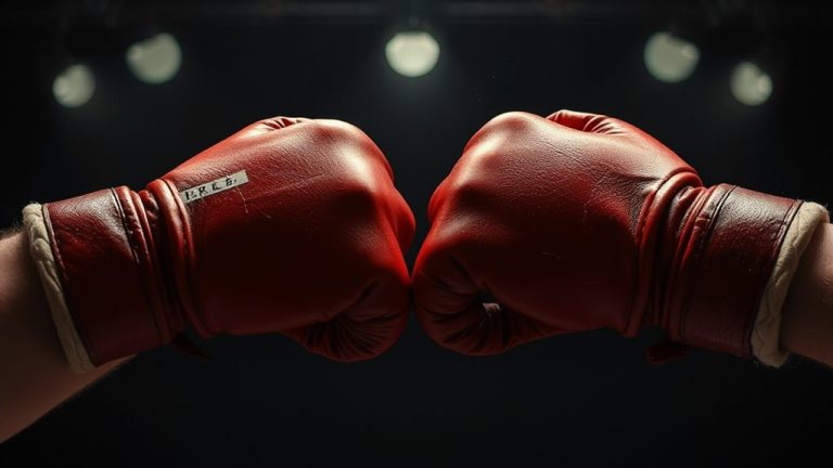 thai boxing gloves fighters