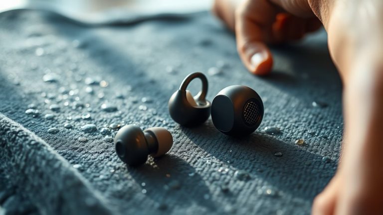 top running earphones with mic