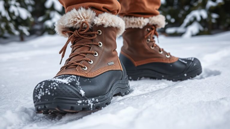 warm stable snowshoeing boots